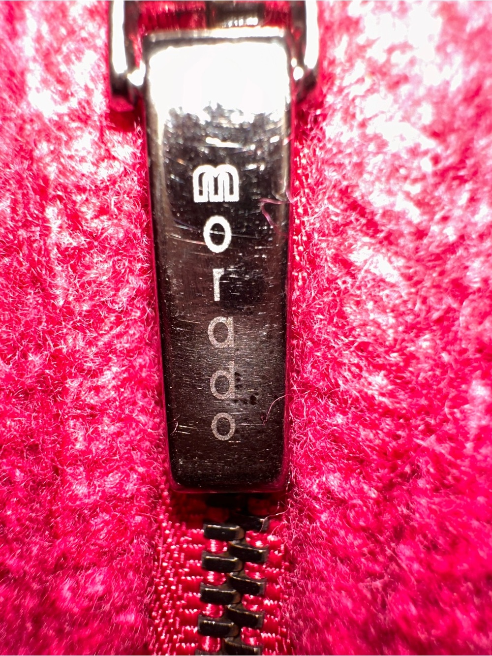 Morado Medium Red Hooded Coat 18” PTP - Picture 8 of 16